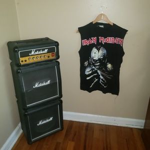 Vintage Iron Maiden Eddie Cut-Off Tee M